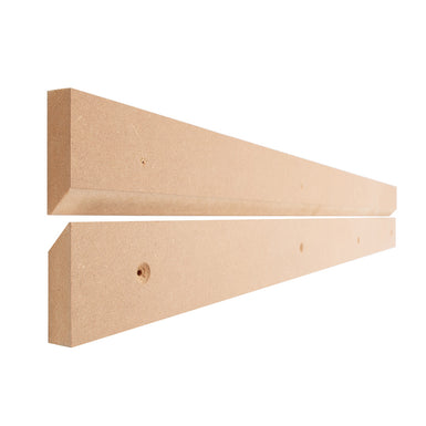 Split battens fittings for wall mounting headboards