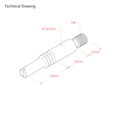 64mm Connecting Dowel for Heavy Duty Connecting System