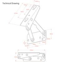 Hinges for Ottomans, Chests, Blanket Boxes and Stool Lids