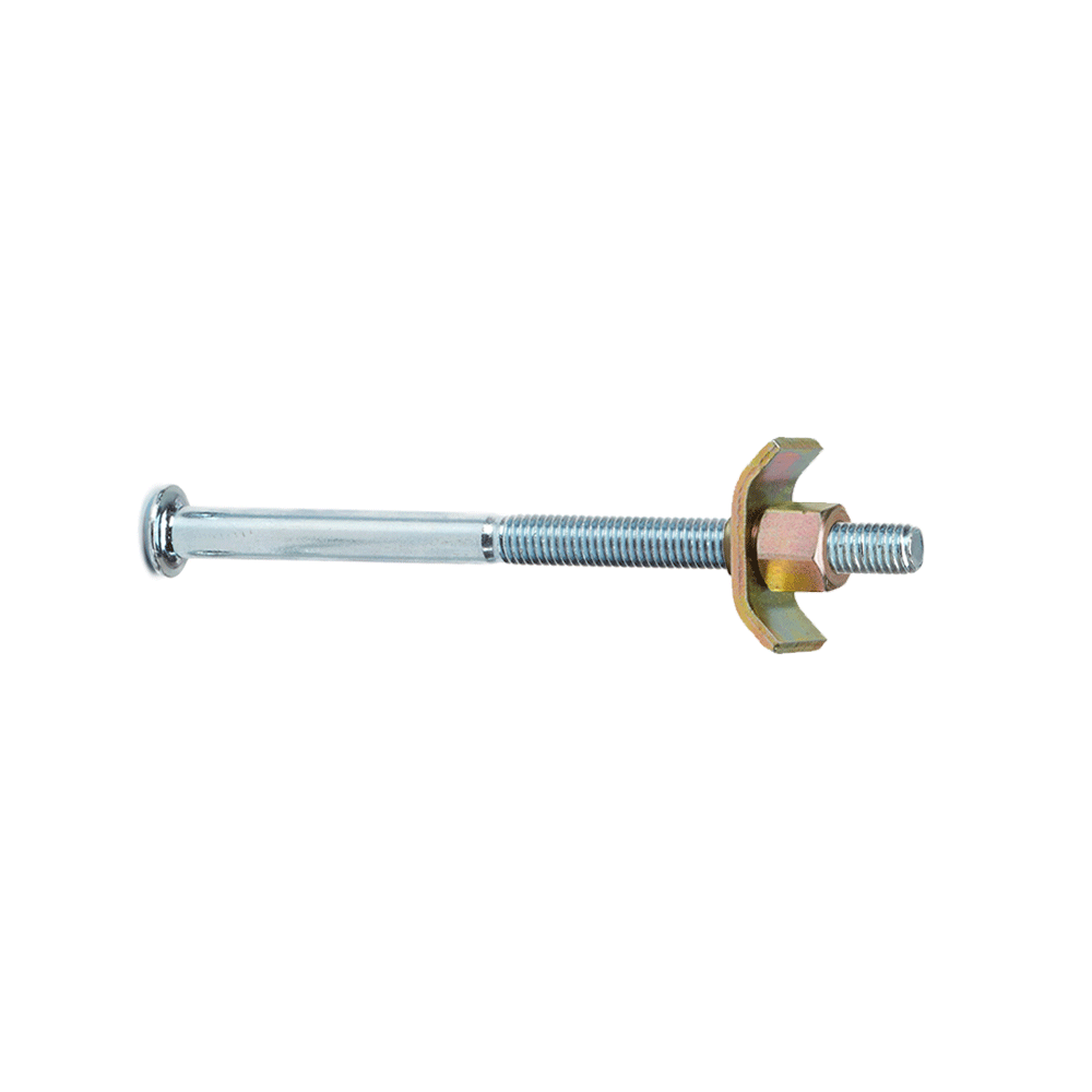 M8 Furniture Connector Bolts with Half Moon Washer with Integrated Nut