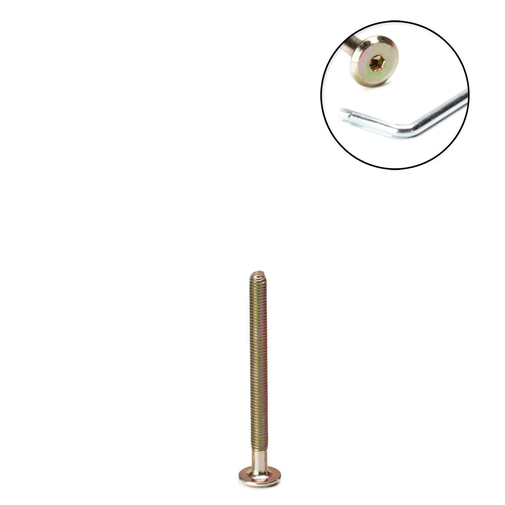 10pcs M6 Furniture Bolt In, Screws Fixing Screws Carbon Steel 70mm Nut Bolt Sets With 6mm Barrel Nuts Connector Fastener