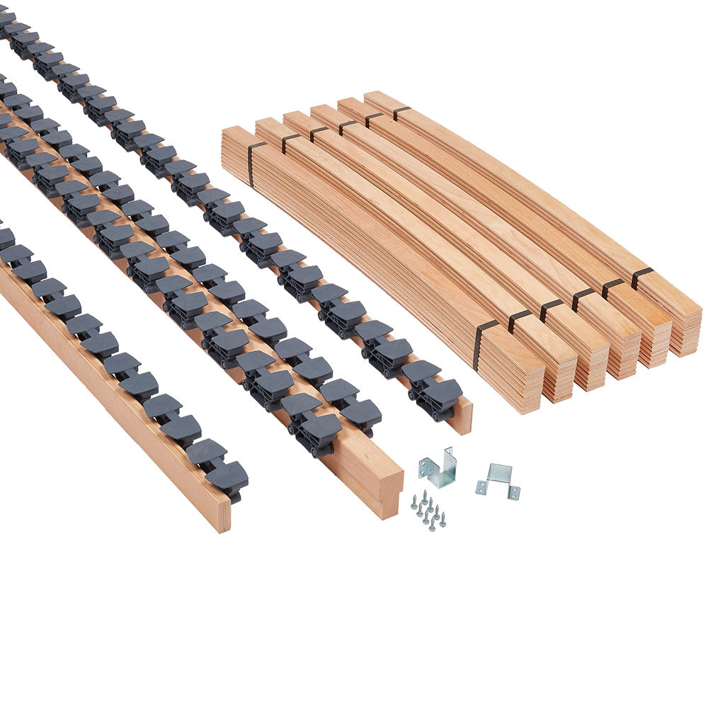 Bed Rails with Integrated Sprung Slat Holders
