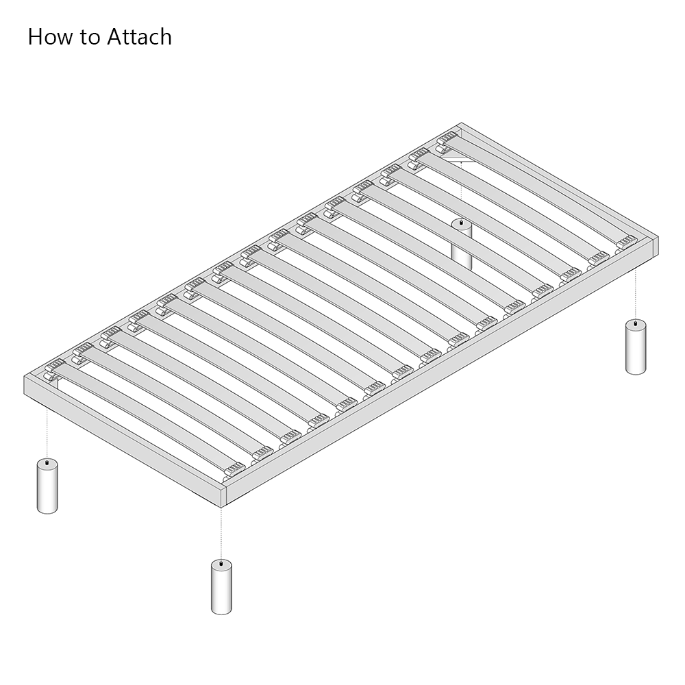 Standard | Floor-Standing Slatted Bed Base
