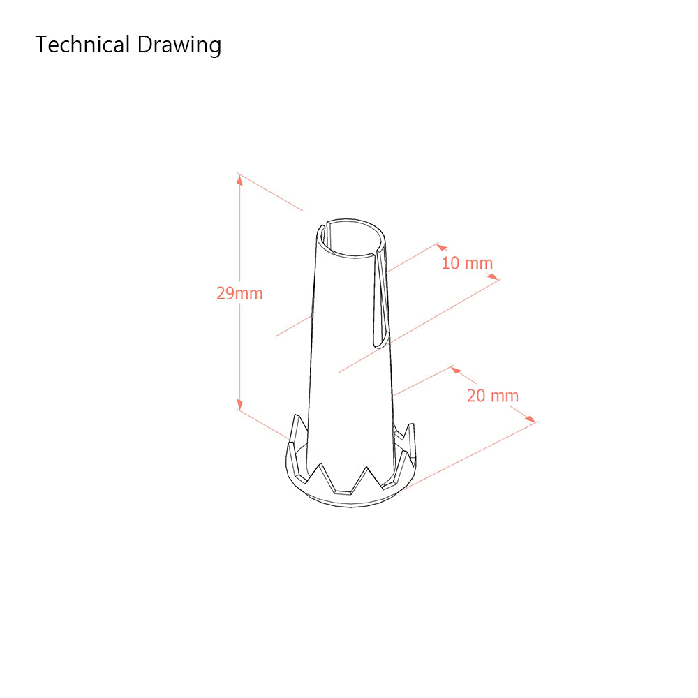 Grip Neck Socket for Bed Casters