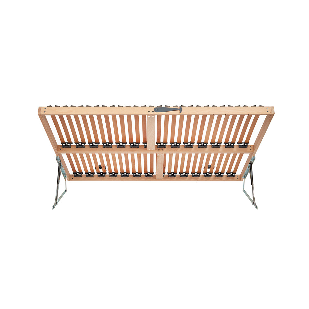 Premium Second-Generation Ottoman Double Row Wooden Slatted Bed Base Kit - Side Opening
