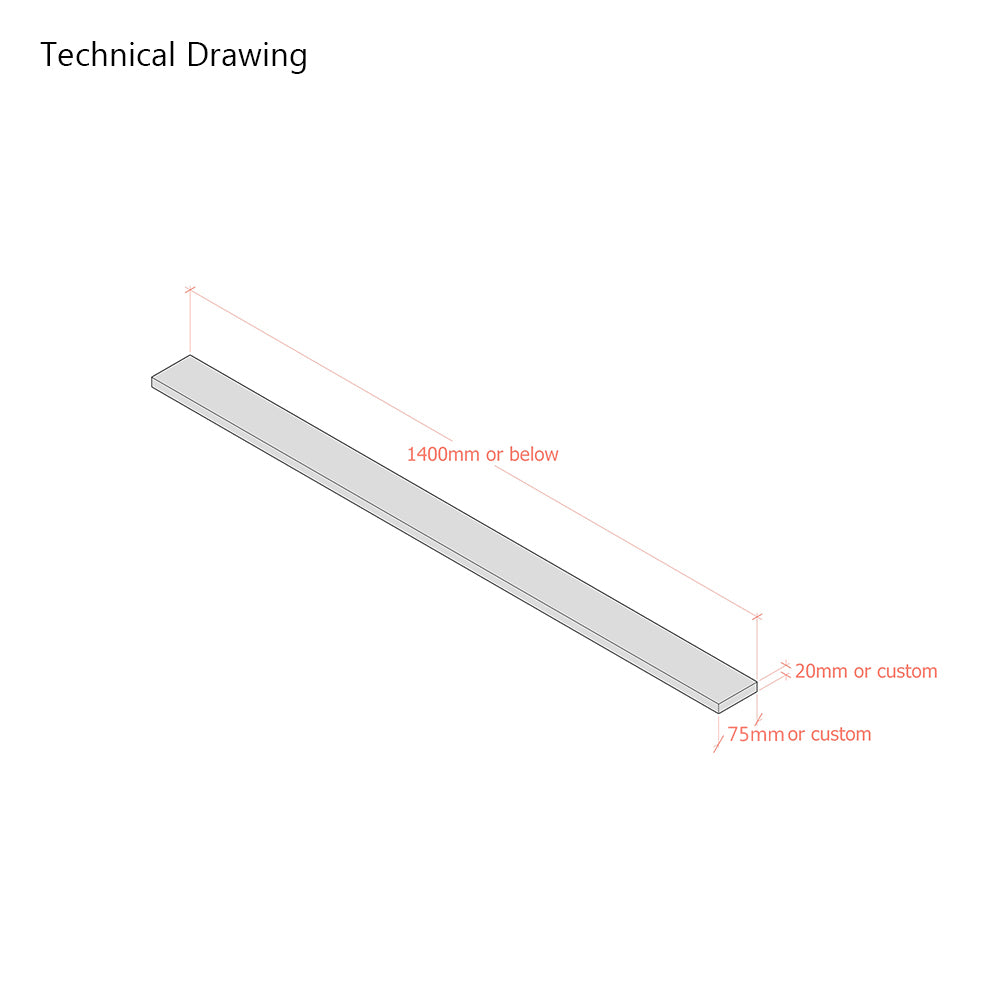Solid Beech Bed Slats for European Double 140cm Bed Frames - Individual