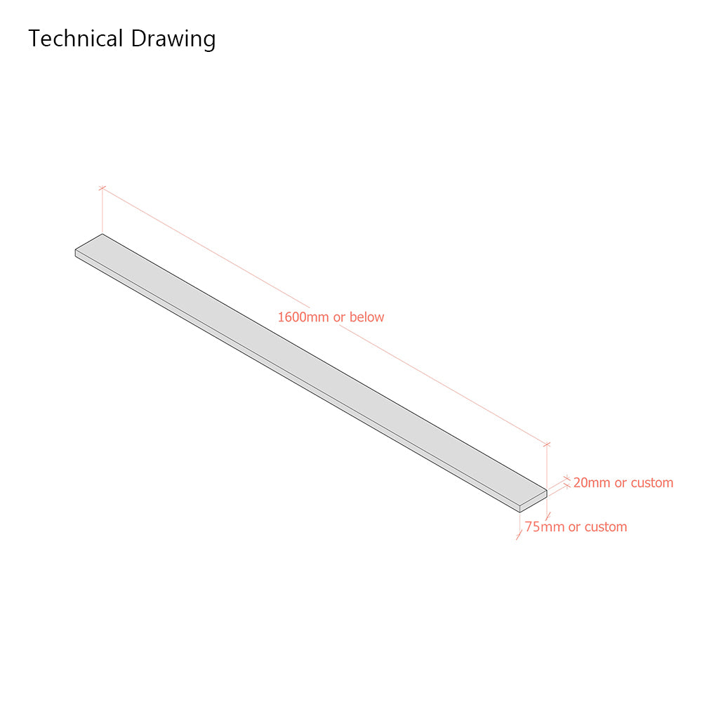 Solid Beech Bed Slats for European King 160cm Bed Frames - Individual