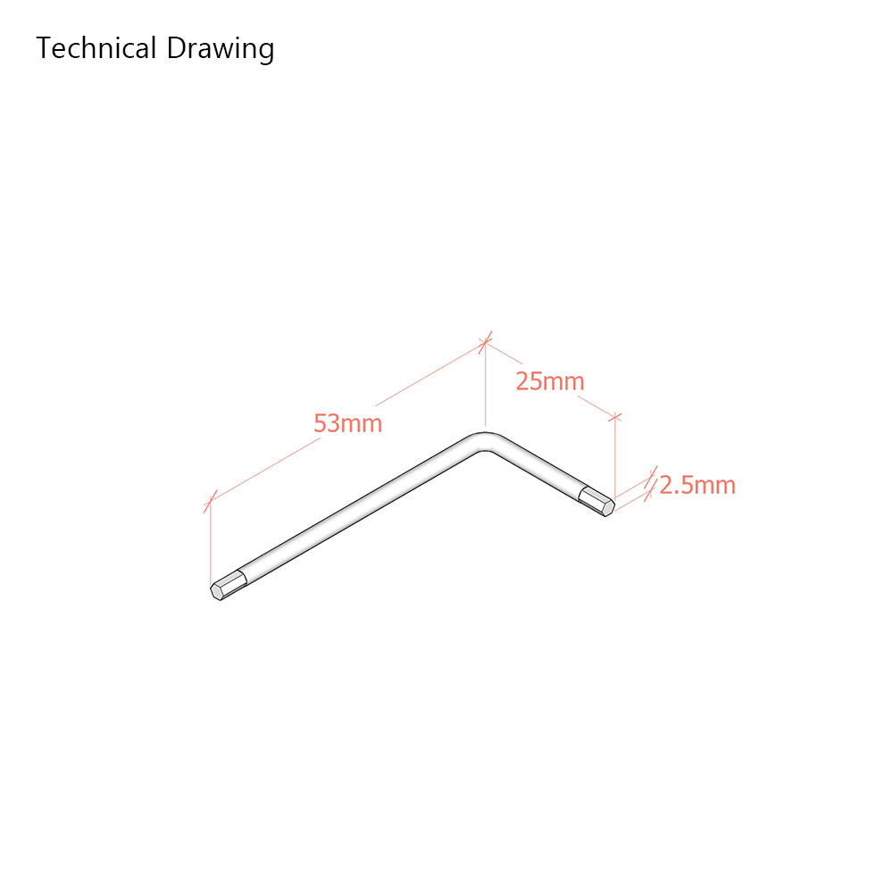 2.5mm/ SW2.5 Allen Key Hex Wrench