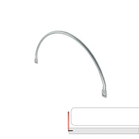 8mm Semi-Circle Mattress Stopper / Retainer Bar – Galvanized Finish (Pair)