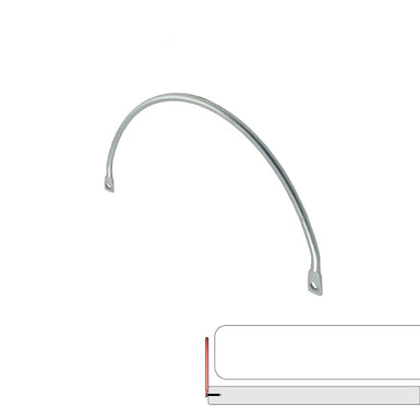 8mm Semi-Circle Mattress Stopper / Retainer Bar – Galvanized Finish (Pair)