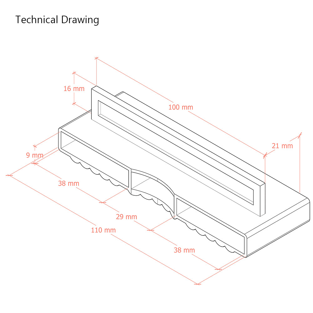 38mm x 8mm Single Row Sprung Bed Slat Kit with Standard Twin Holders for Wooden Bed Frame