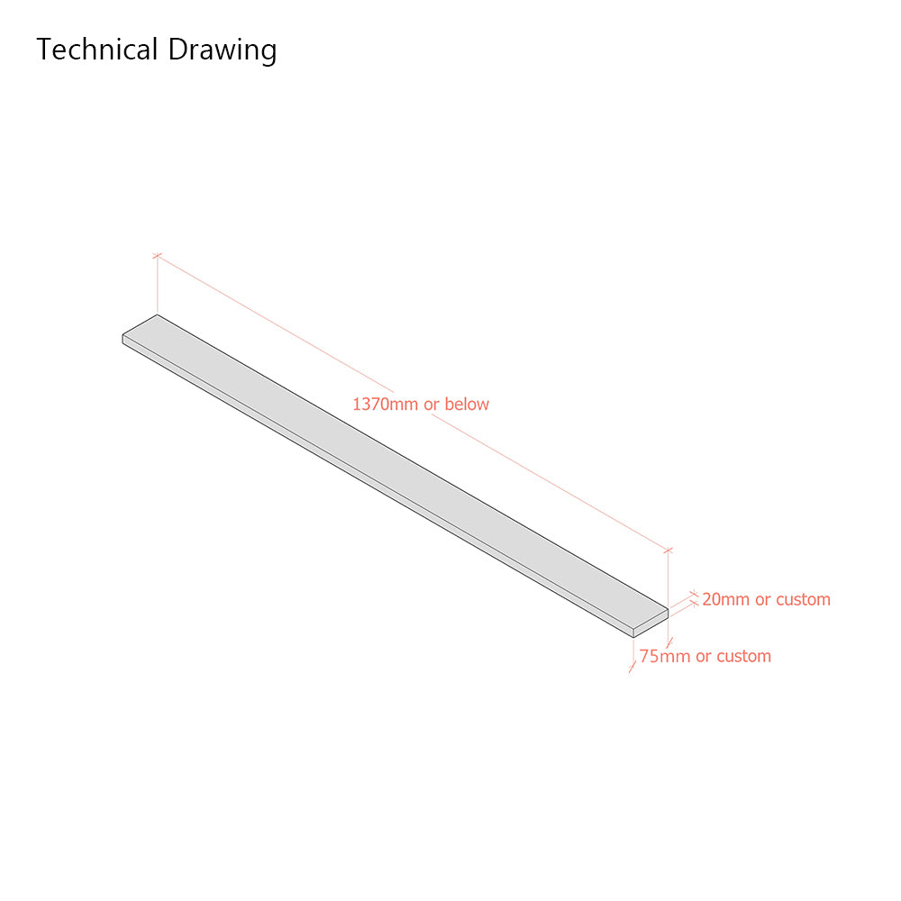 Solid Beech Bed Slats for Double 4ft 6 Bed Frames - Individual