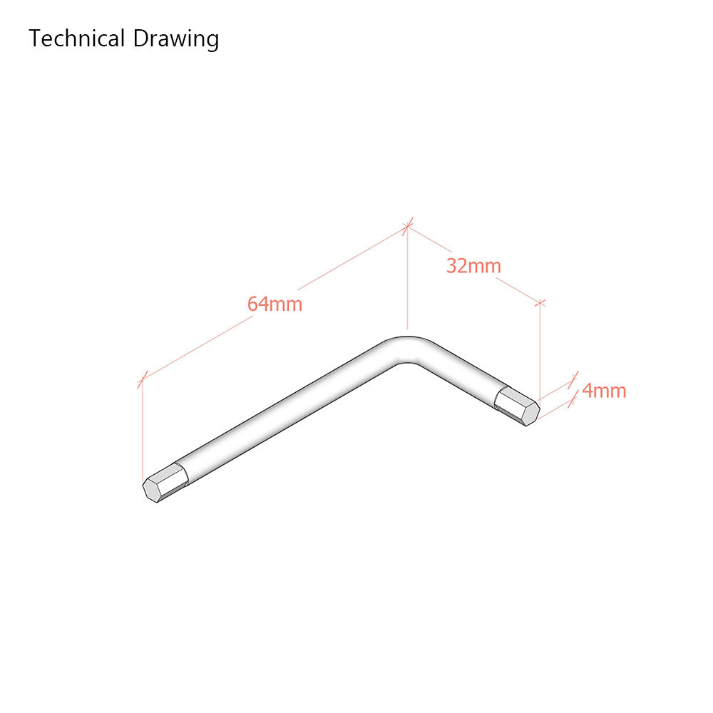 4mm / SW4 Allen Key Hex Wrench