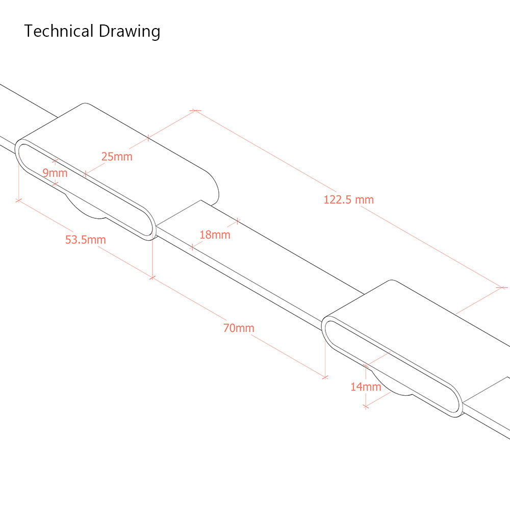 Standard Rubber Roll-out Sprung Bed Slat Double Row Kit
