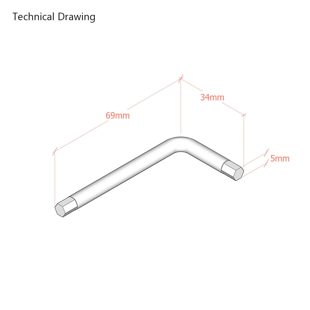 5mm/ SW5 Allen Key Hex Wrench