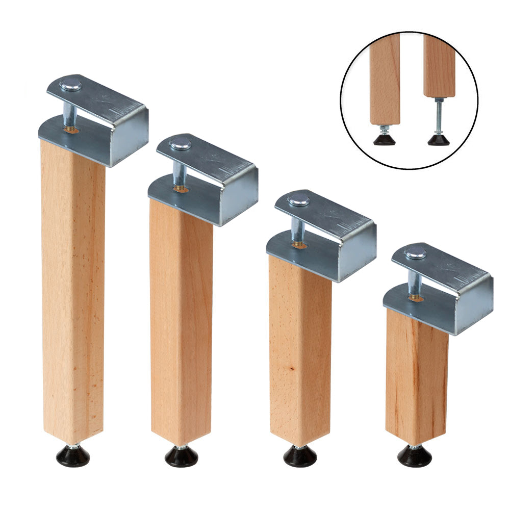 Adjustable Bed Centre Support Leg for W:60mm x H:30mm Central Rail