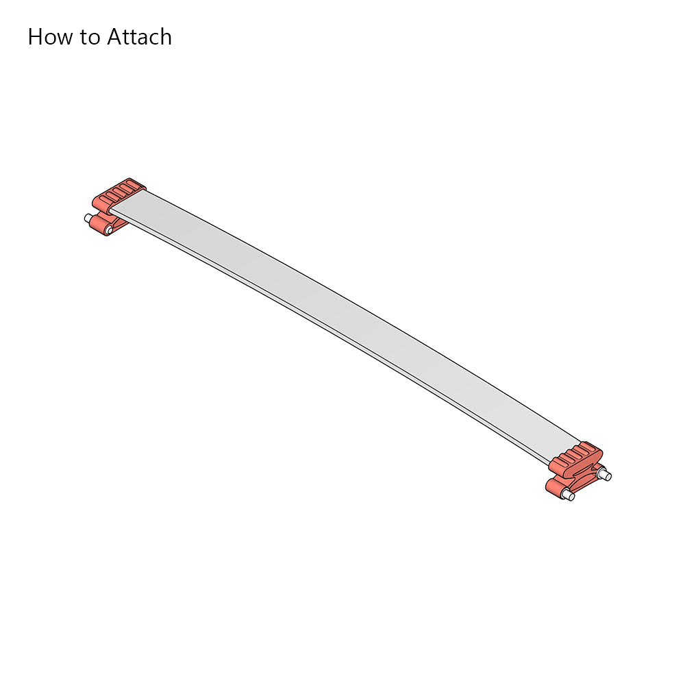 63mm x 8mm Single Pocket Sprung Bed Slat Cap Holders  | 2 Dowel Attachment