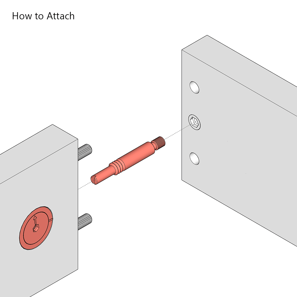74mm Connecting Dowel for Heavy Duty Connecting System