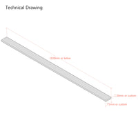Solid Beech Bed Slats for Super King 6ft Bed Frames - Individual