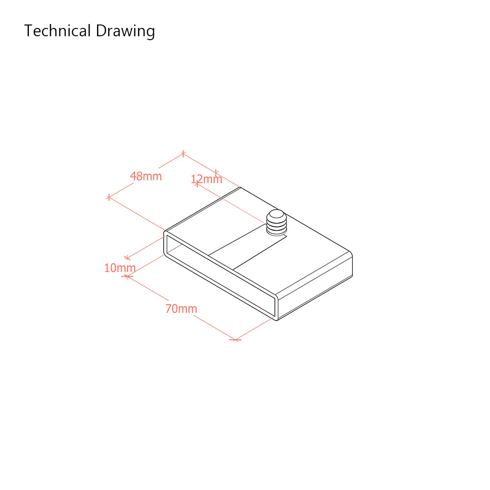 70mm x 8mm Sprung Bed Slat Side Holders |  Single Peg
