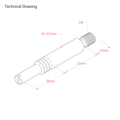 74mm Connecting Dowel for Heavy Duty Connecting System