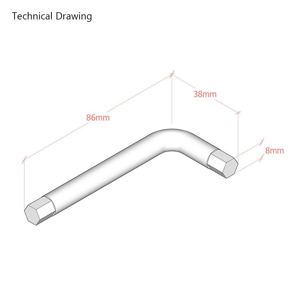 8mm/ SW8 Allen Key Hex Wrench