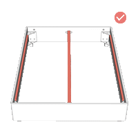 Elite Fourth-Generation | 3 Position Firmness Control | Drop-In Slatted Bed Base| Single Row