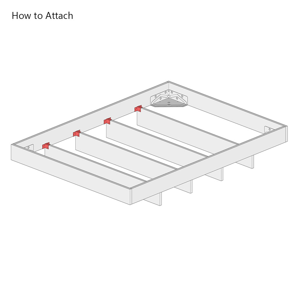 Bed Plinth Bracket for Floating Beds 23mm (Pair)