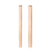 Square Solid European Beech Wooden Breakfast Bar Support Legs