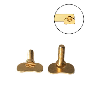 M8 x 25mm Folding Wing Bolt for Linking Bars - Brass Plated