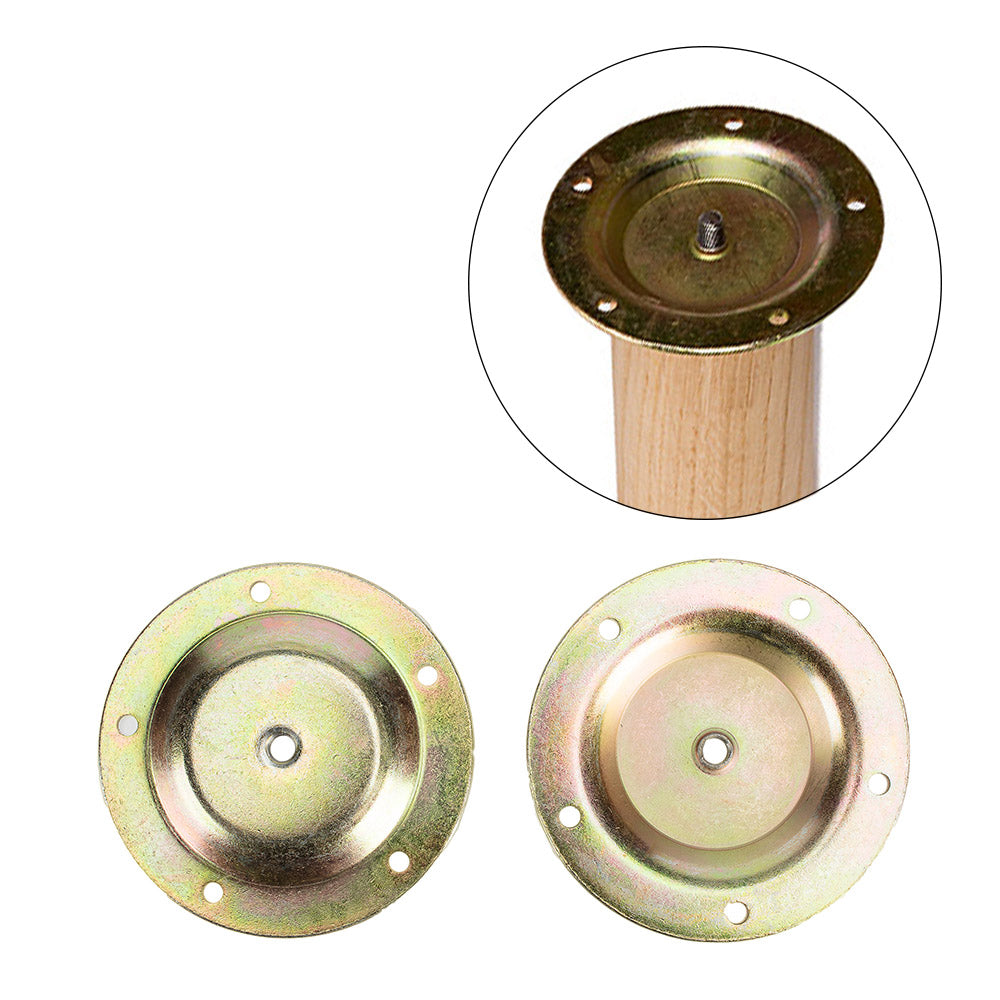 M8 Round XL Table/ Breakfast Bar Leg Fixing Plate Ø100mm