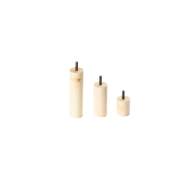 Custom Cylinder Solid Pine  Furniture Feet Ø40mm
