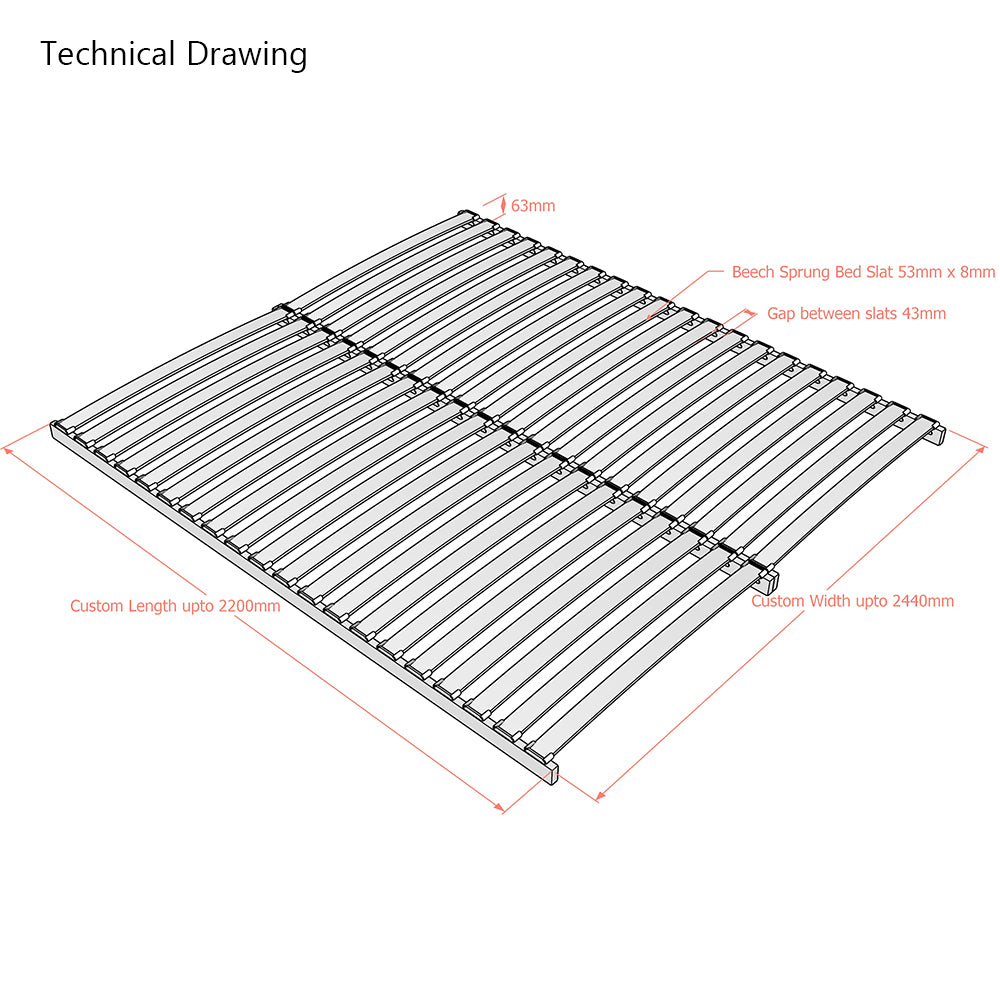 Deluxe First-Generation | Drop-In Slatted Bed Base