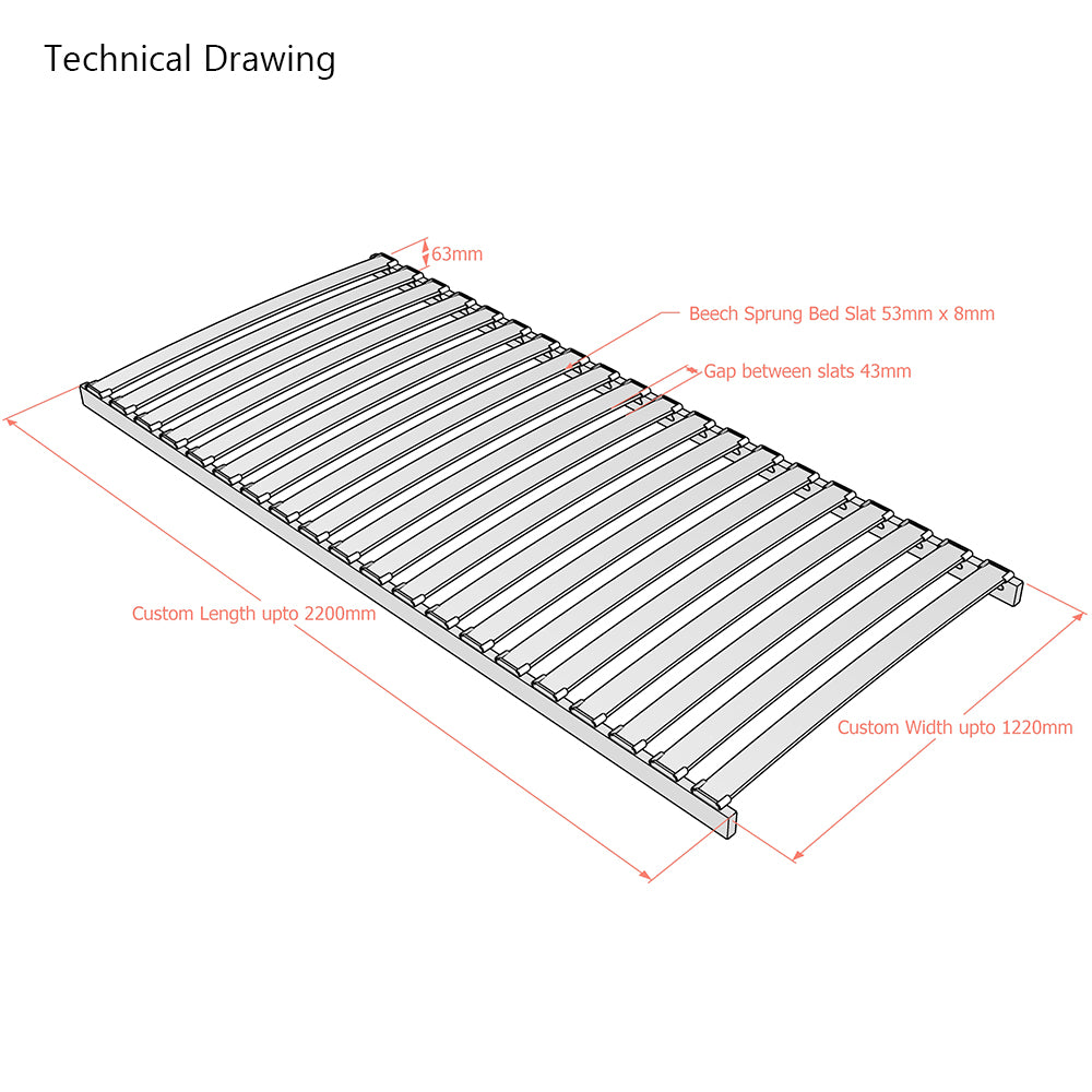 Deluxe First-Generation | Drop-In Slatted Bed Base