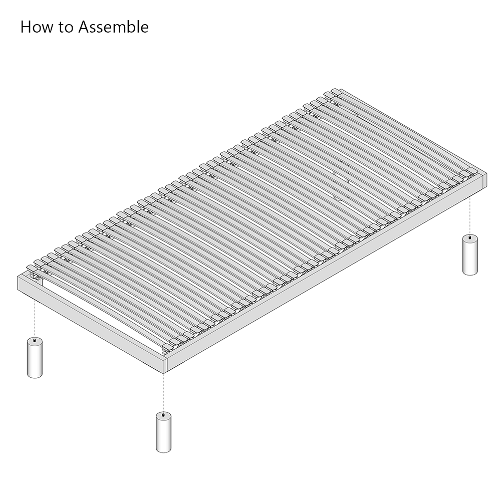 Elite Fourth-Generation | Floor-Standing Slatted Bed Base