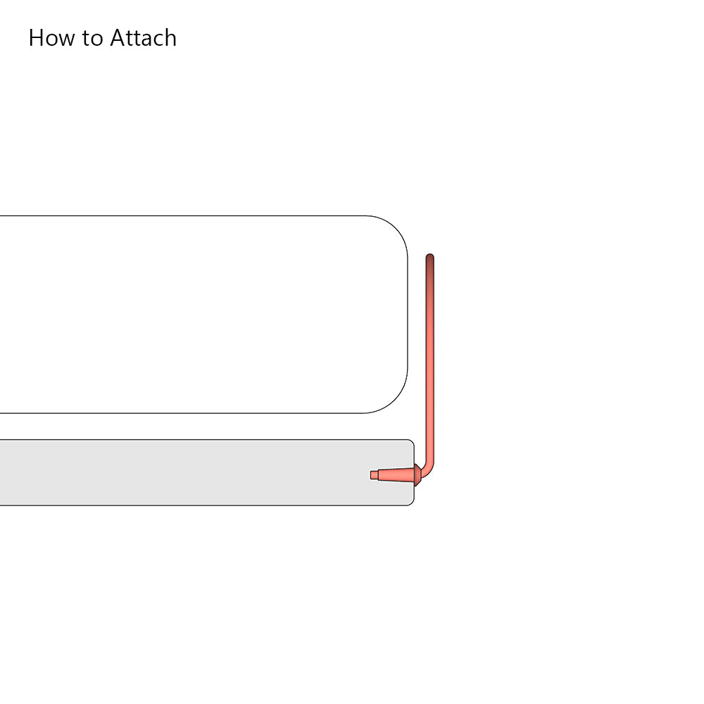 End Mounted Mattress Stoppers / Retainer Bar – Galvanized Finish (Pair)