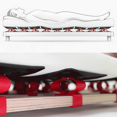 Ergonomic Bed Base with Adjustable Sleep Pods - Custom Pod System