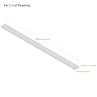 Extra Long Solid Beech Bed Slats | Individual | Various Lengths