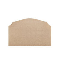 Fairfax Ready to Upholster Headboard – Shallow Arched Top with Cut-In Shoulders