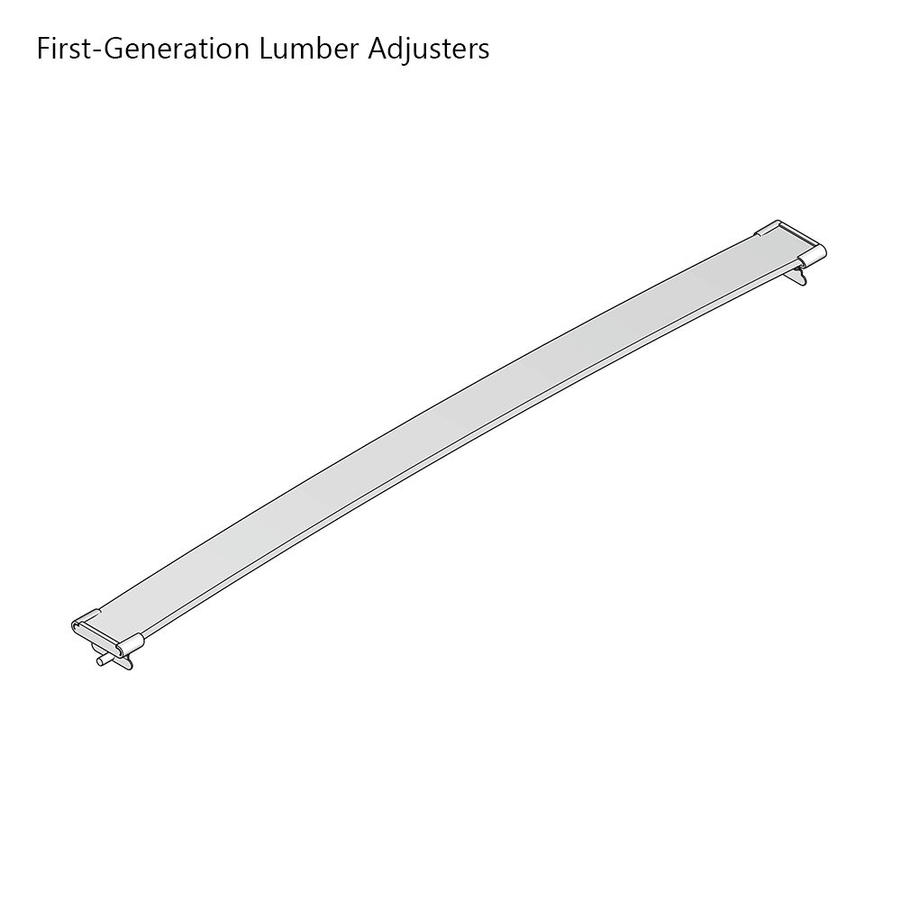 Deluxe First-Generation Sprung Bed Slat Kit Single Row