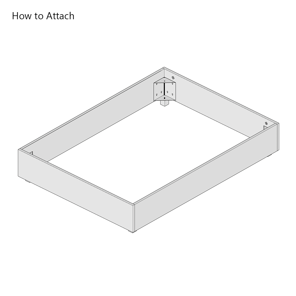 Heavy Duty Cross Rail Support Kit for Slatted Bed Bases