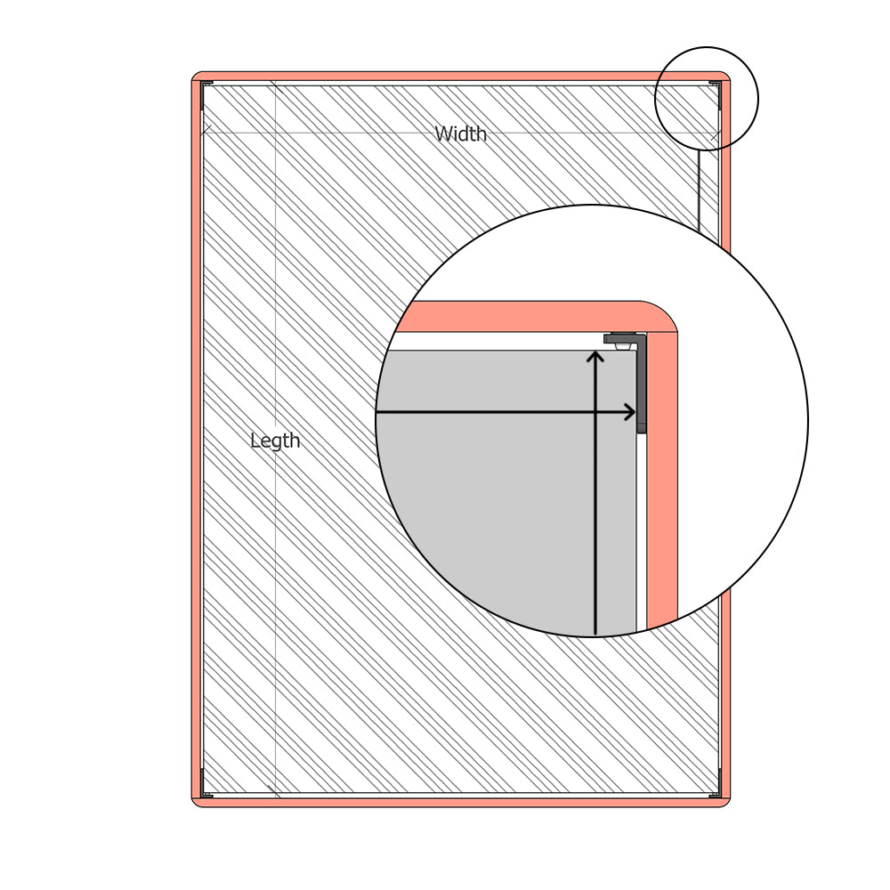 Measuring Guide For Drop-In Slatted Bed Bases