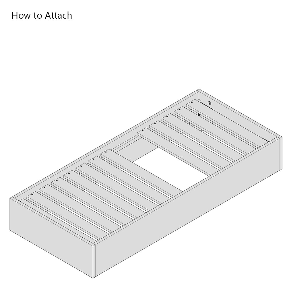 Pine Bed Slats for Single 3ft Bed Frames - Individual