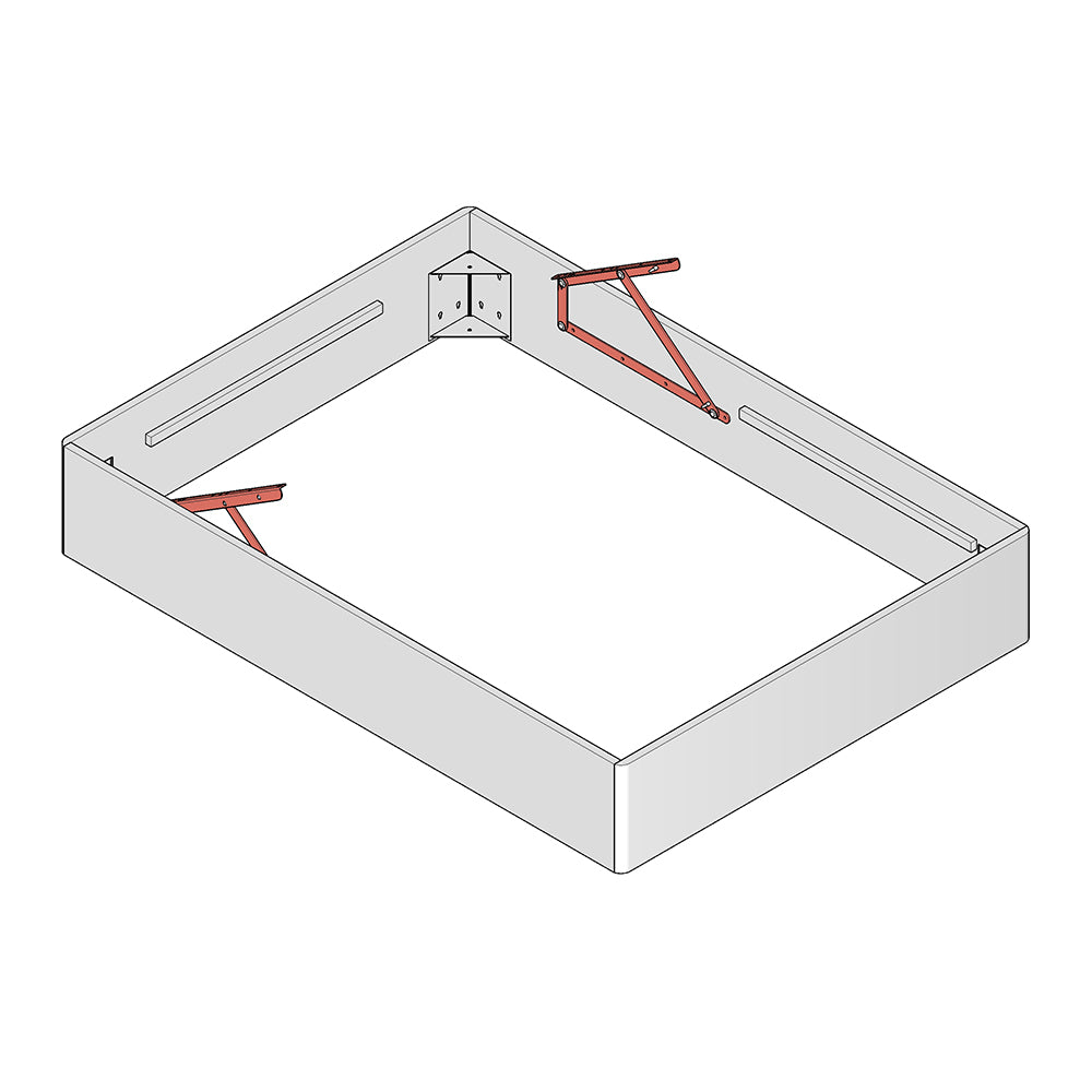 Lift-n-Store™ Large Premium Ottoman Lift Up Bed Hinge (Pair)