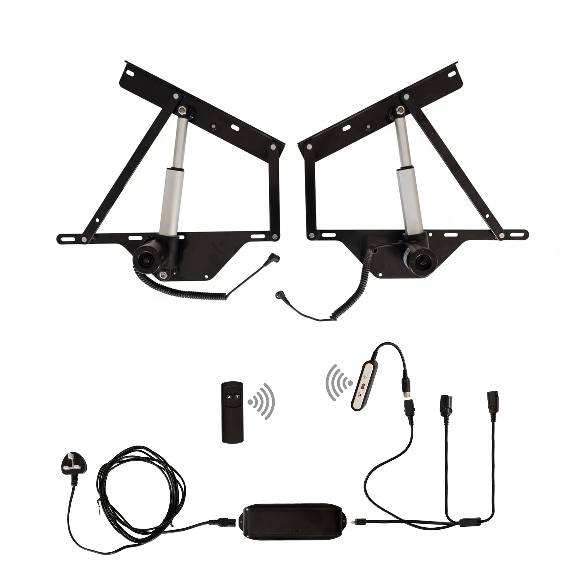 Electric Motorised Large Premium Ottoman Bed Lift-Up Hinge Mechanism - 1 Position - Lift-n-Store™