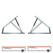 Lift-n-Store™ Large Premium Ottoman Lift Up Bed Hinge (Pair)