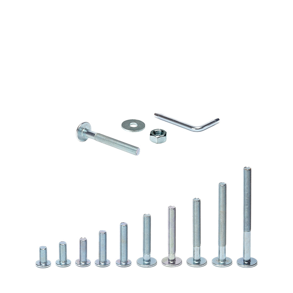 M10 Furniture Connector Bolts with Washer and Nut