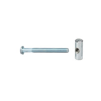 M8 Furniture Connector Bolts with Cross Dowels/ Barrel Nuts