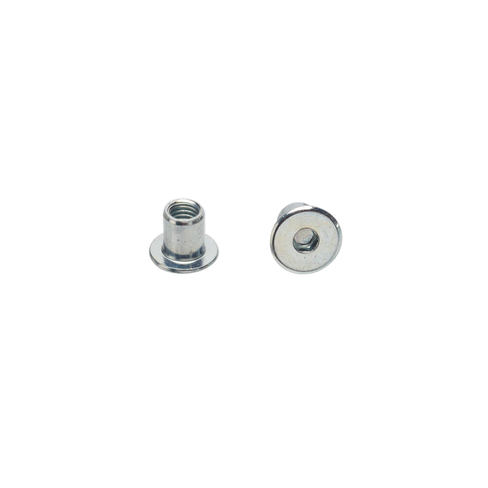 M8 x 11.5mm Flat Head Furniture Nut Cap (Zinc Plated)