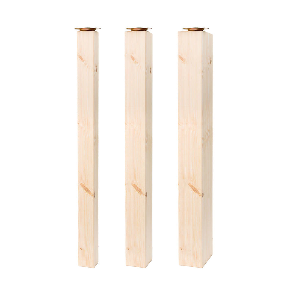 Square Solid Pine Wooden Breakfast Bar Support Legs